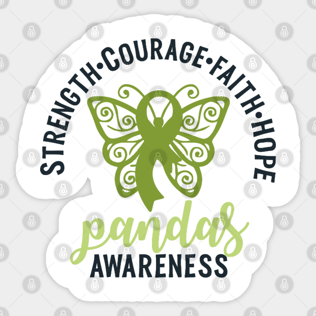 Pandas Awareness Pandas Awareness Sticker TeePublic